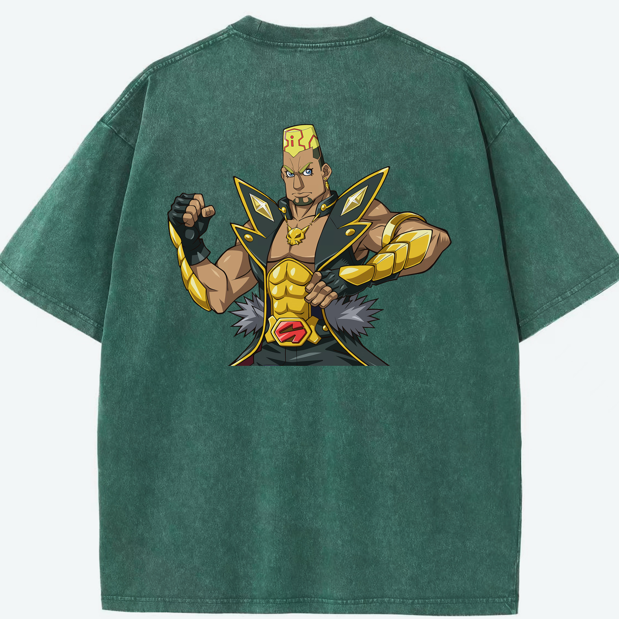 （画像用） 遊☆戯☆王 Yu-Gi-Oh! 綿100% ヴィンテージ風 半袖Tシャツ（背面プリント）